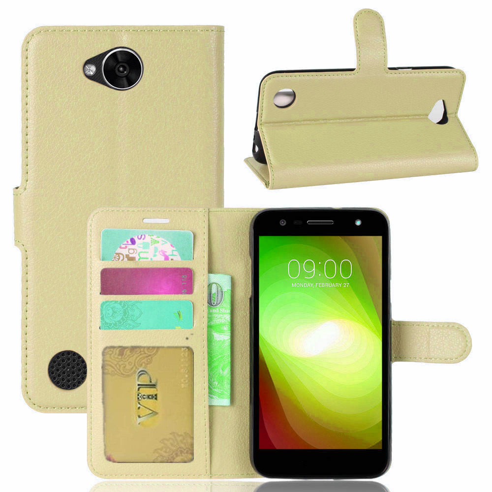 Étui portefeuille folio en cuir pour LG X Power 2 Étui portefeuille folio en cuir pour LG X Power 2